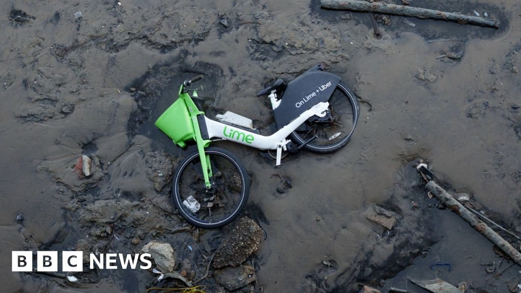 Lime bikes dumped in c***s and rivers ‘posing pollution risk’