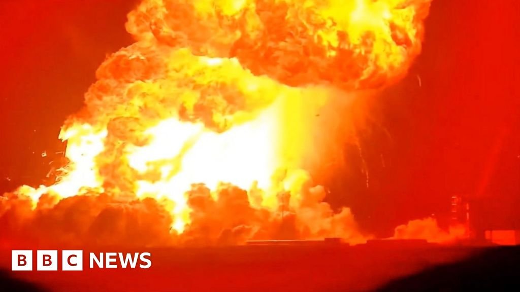 Moment SpaceX rocket suffers huge explosion