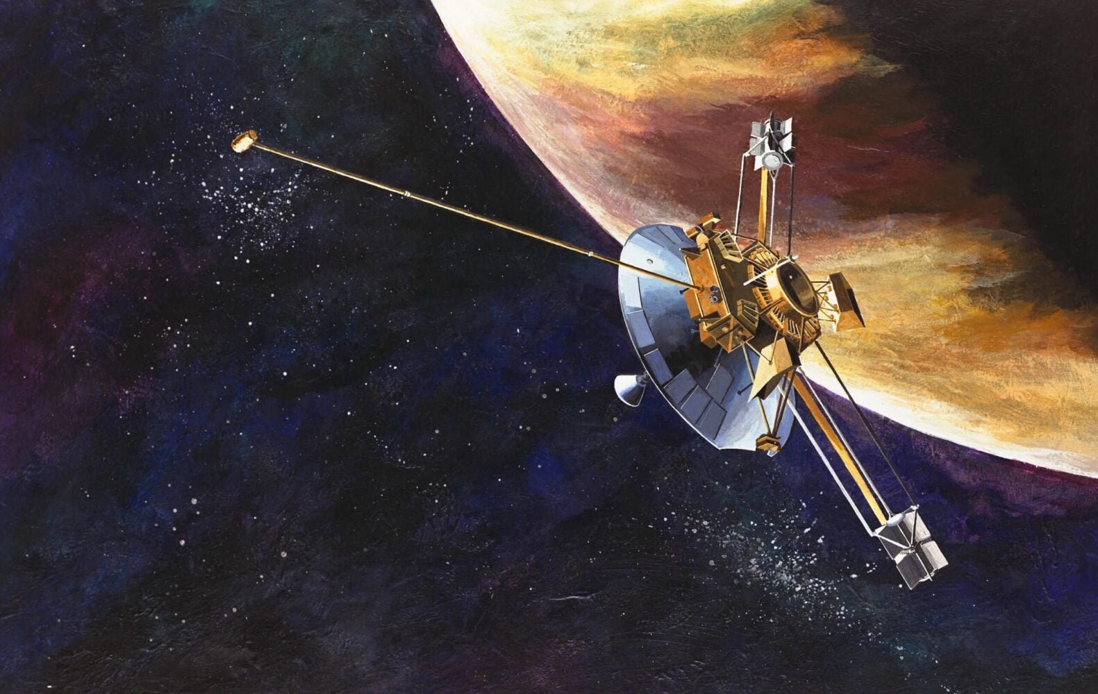 Pioneer 10 leaves solar system