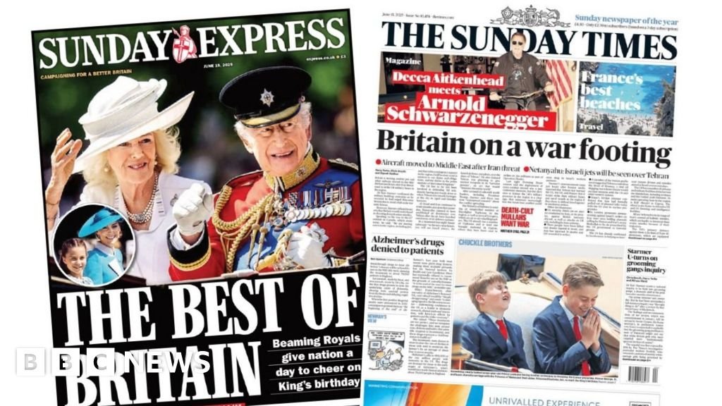 The Papers: 'Best of Britain' and the country on a 'war footing'