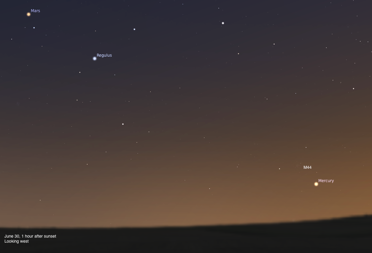 The Sky Today on Monday, June 30: Mercury approaches the Beehive