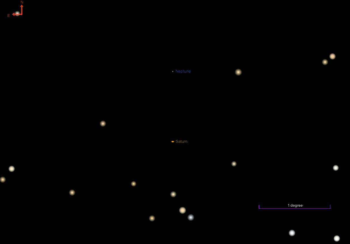 The Sky Today on Sunday, June 29: Saturn pblockes Neptune