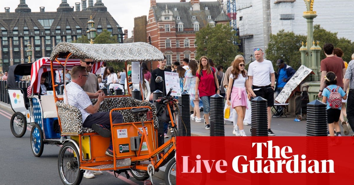 UK economic growth confirmed at 0.7% in first quarter as household saving ratio falls – business live | Business