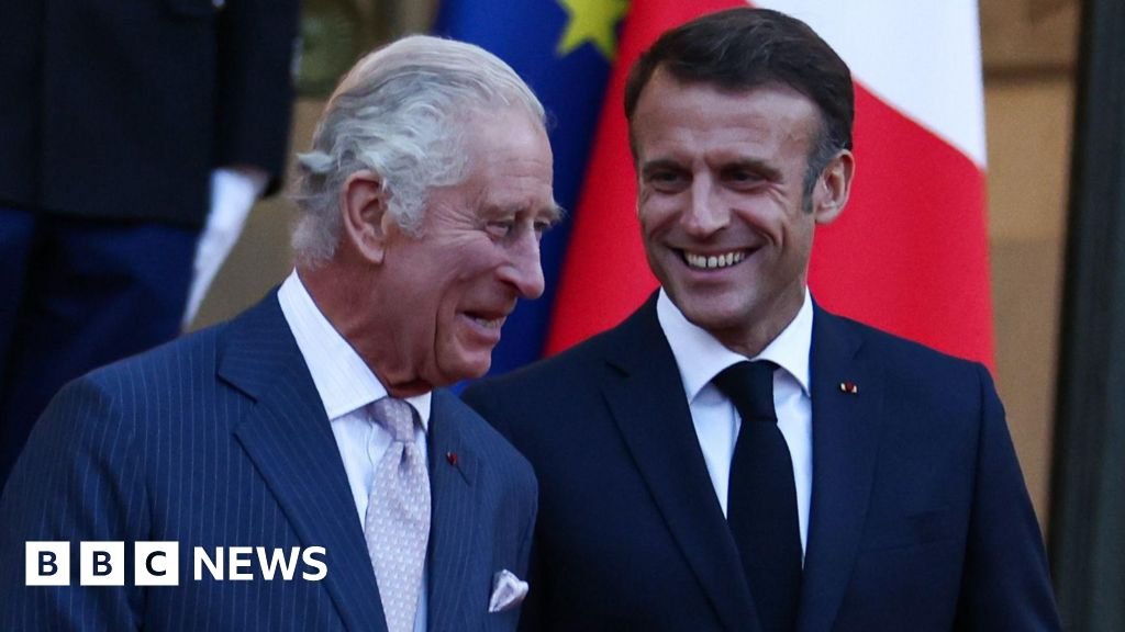 Macron’s state visit to begin in Windsor palace gets repaired