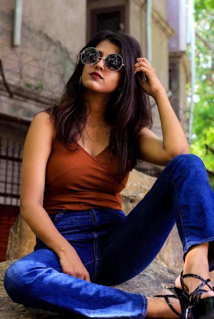 photo of woman wearing sunglasses