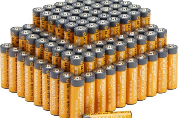 Amazon Basics 100-Pack AA Alkaline High-Performance Batteries, 1.5 Volt, 10-Year Shelf Life