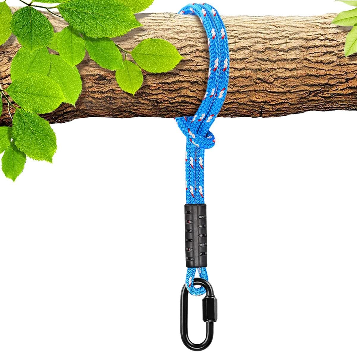 BeneLabel Tree Swing Rope, Hammock Tree Swing Hanging Strap, Heavy Duty Carabiner, for Indoor Outdoor Swing Hammock Playground Set Accessories, 4 ft, 1 Pcs, Blue BeneLabel Tree Swing Rope, Hammock Tree Swing Hanging Strap, Heavy Duty Carabiner, for Indoor Outdoor Swing Hammock Playground Set Accessories, 4 ft, 1 Pcs, Blue