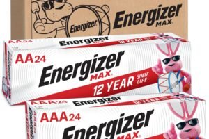 Energizer AA and AAA Batteries, 48 Count, Combo Pack Contains 24 Max Double A and 24 Max Triple A Batteries
