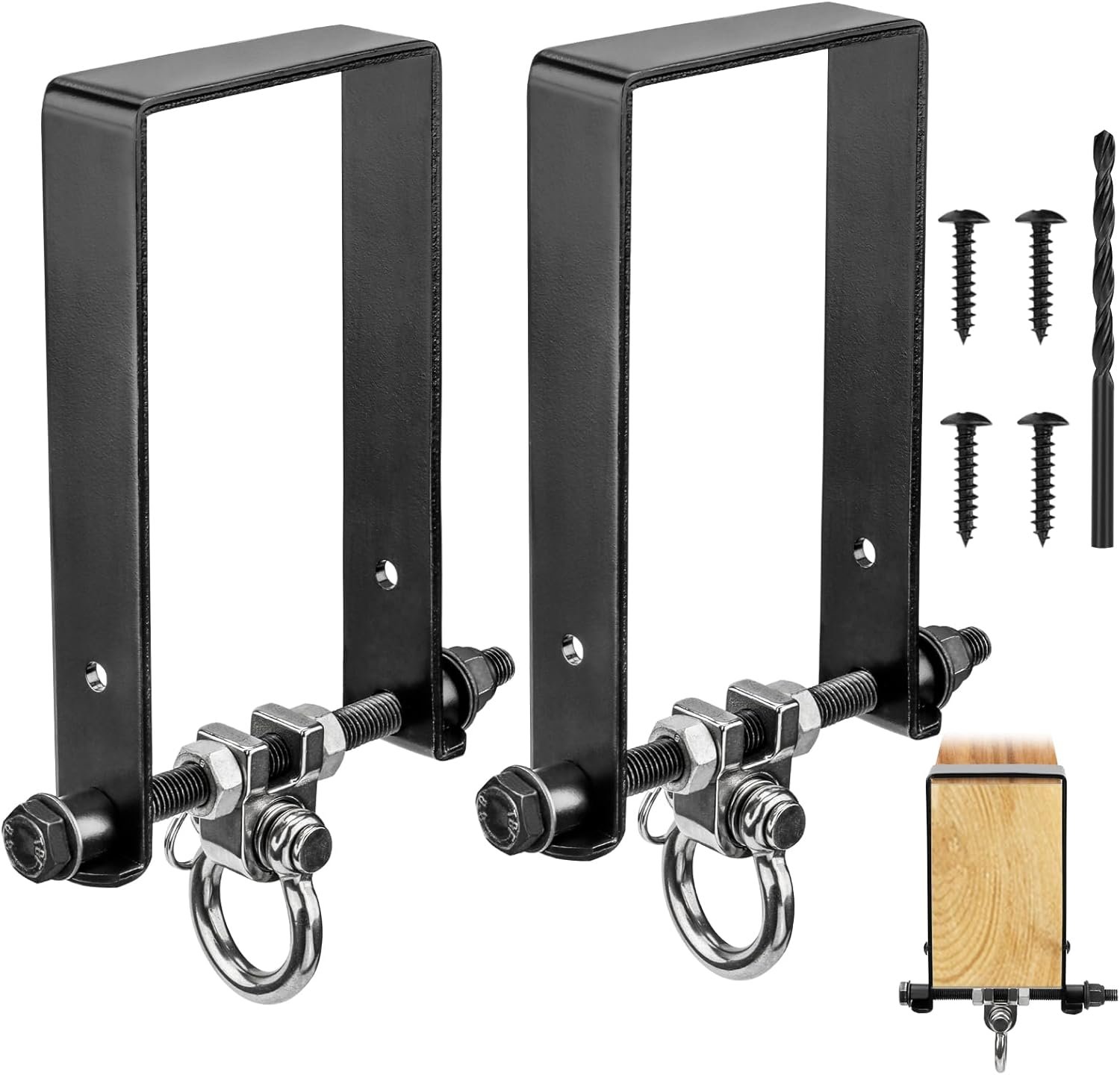 Heavy Duty Swing Hangers, Wooden 180° Swing Set Accessories Hammock Capacity Playground Hammock Chair Rope, Sandbag Porch, Hanging Heavy Punching Bags Heavy Duty Swing Hangers, Wooden 180° Swing Set Accessories Hammock Capacity Playground Hammock Chair Rope, Sandbag Porch, Hanging Heavy Punching Bags