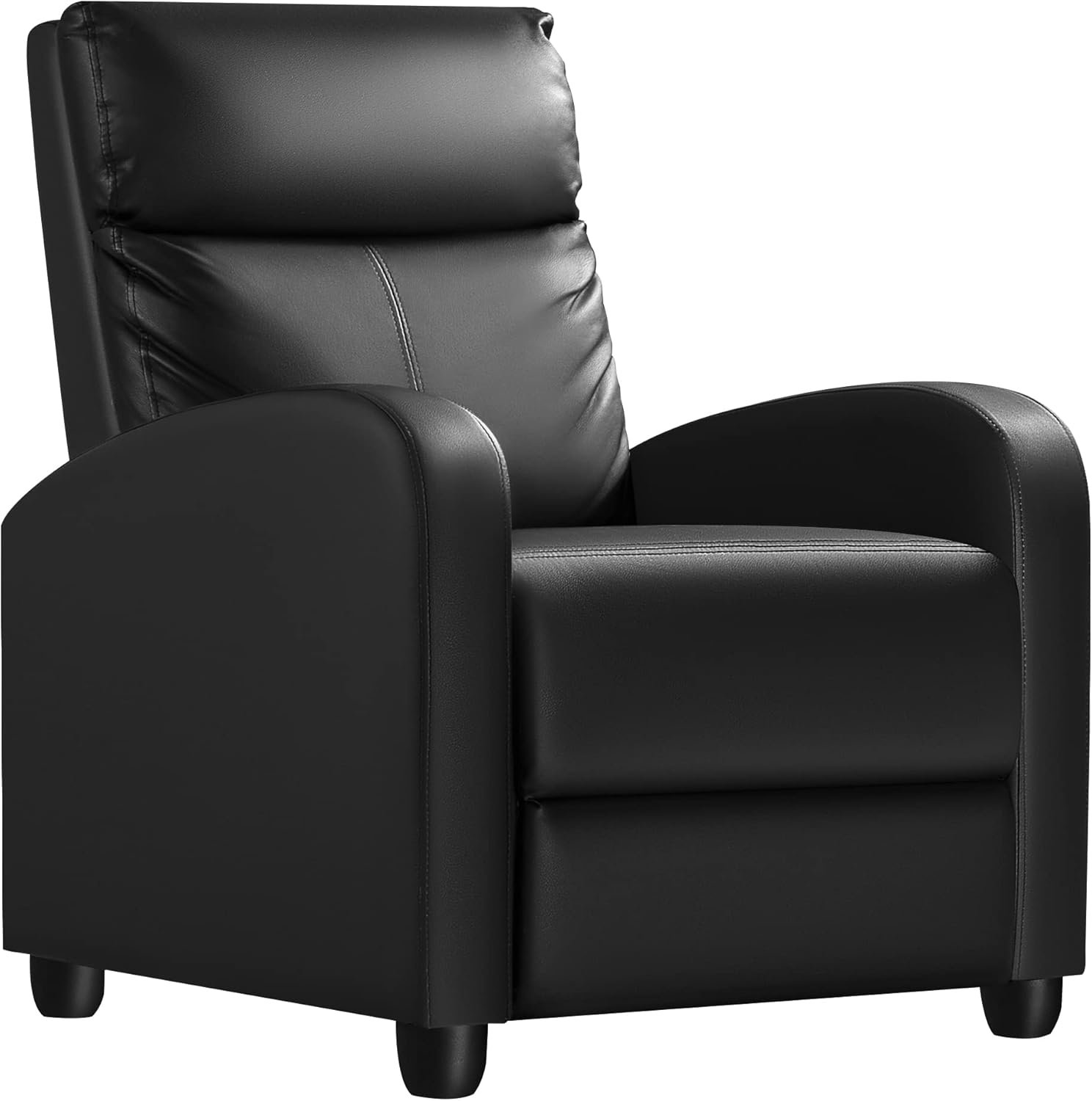 Homall Modern Recliner Chair Padded Seat Pu Leather for Living Room Single Sofa Recliner Seat Club Chair Home Theater Seating (Black) Homall Modern Recliner Chair Padded Seat Pu Leather for Living Room Single Sofa Recliner Seat Club Chair Home Theater Seating (Black)