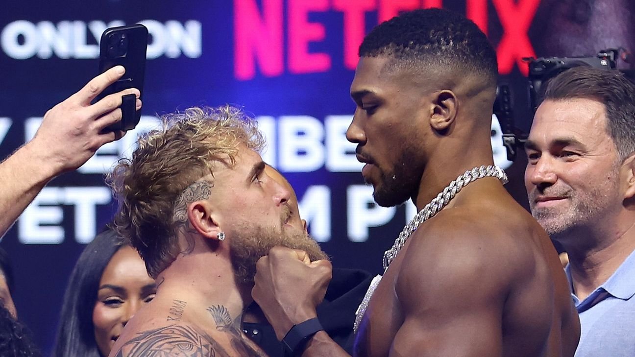 Jake Paul predicts KO in ‘biblical’ upset of Anthony Joshua