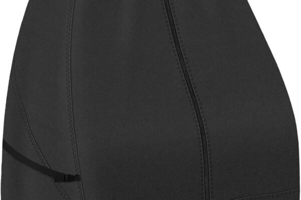 Porch Shield Patio Hanging Egg Chair Cover – 600D Waterproof Outdoor Single Seat Wicker Swing Egg Chair with Stand Protector, Black