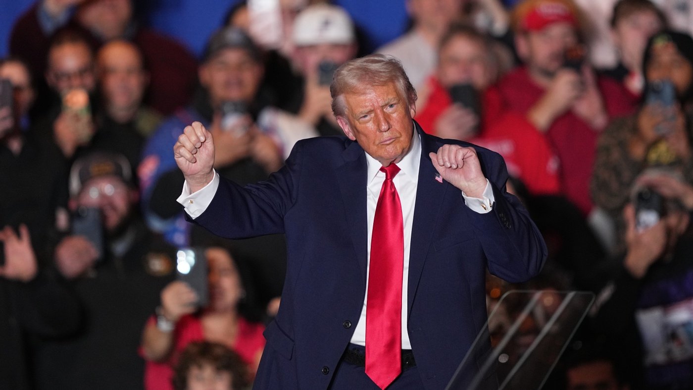 Trump’s speech on combating inflation turns to grievances about immigrants : NPR