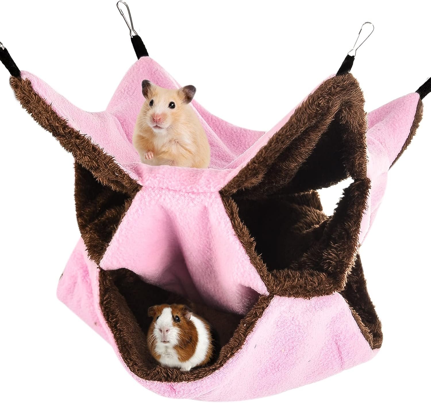XINRUI 3 Tier Ferret Rat Hammock,Guinea Pig Cage Accessories,11.8×11.8 Inches,Pet Cage Hanging Bunkbed Hammock for Small Animals,Guinea Pig,Ferret,Kitten,Squirrel,Chinchilla,Rat,Parrot XINRUI 3 Tier Ferret Rat Hammock,Guinea Pig Cage Accessories,11.8×11.8 Inches,Pet Cage Hanging Bunkbed Hammock for Small Animals,Guinea Pig,Ferret,Kitten,Squirrel,Chinchilla,Rat,Parrot