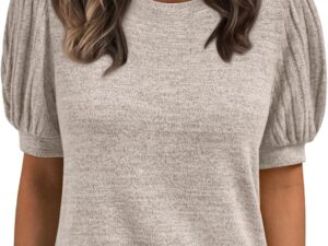 AUTOMET Womens Tops Summer Sweater Spring Tunic Dressy Casual Blouses Business Cute Trendy Short Sleeve Shirt 2026