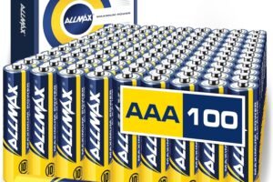 Allmax AAA Maximum Power Alkaline Triple A Batteries (100 Count) – Ultra Long-Lasting, Leakproof Design, 10-Year Shelf Life, Maximum Performance (1.5V)